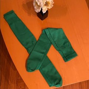 2 pairs of 26” green socks